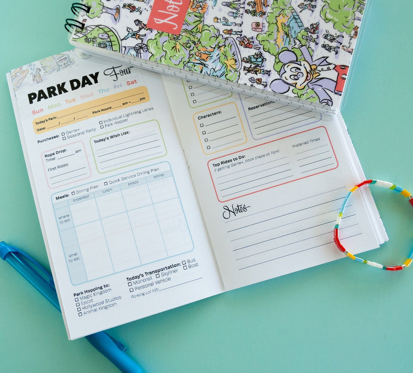 Walt Disney World "Park Planner" - Map Size