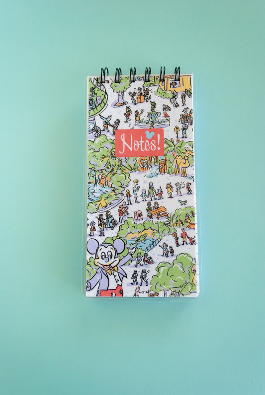 Coil Bound Notepad – Doodle Design – Tall, WDW Notebook