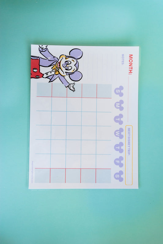 Dry Erase “Leader of the Club” WDW Trip Countdown Calendar with Magnets